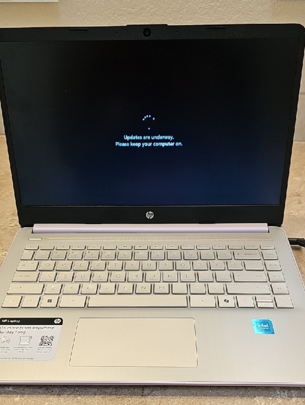 HP Lavender Silver Notebook Laptop - Sleek HP Portable Computer - Picture 14 of 16